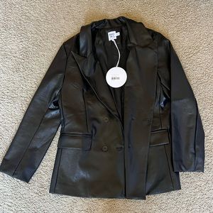 Princess Polly faux leather blazer